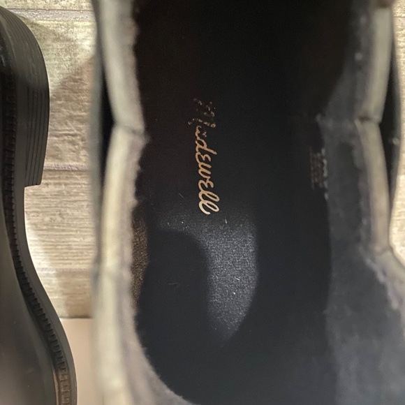 Madewell Chelsea Black Slip On Ankle Rubber Rain Boots Size 8 - Picture 5 of 13